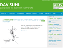 Tablet Screenshot of dav-suhl.de